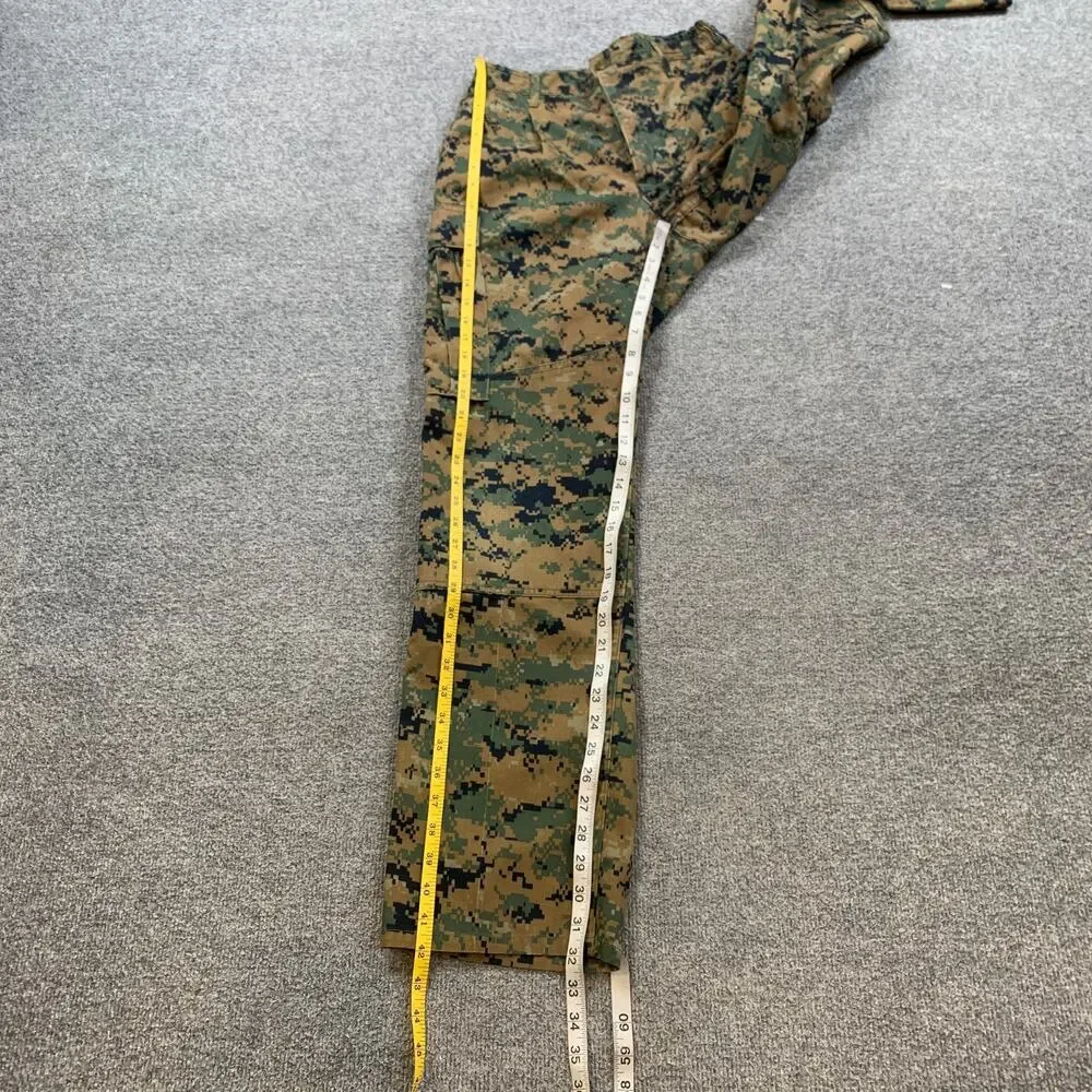 USMC Pants Mens S Small Camo Woodland MARPAT Combat Utility Uniform Button Fly